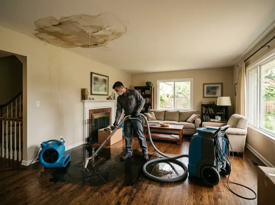 attic-pipe-burst-ceiling-drip-008 — frequently asked questions, Water Damage Restoration & Carpet Care in Deerfield, WI